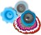 Pixiss Acrylic Pouring Strainers Flower Shape 3 Pack, for Fluid Acrylic Paint Pouring with Paint and Silicone Oil, Acrylic Paint Pouring Supplies